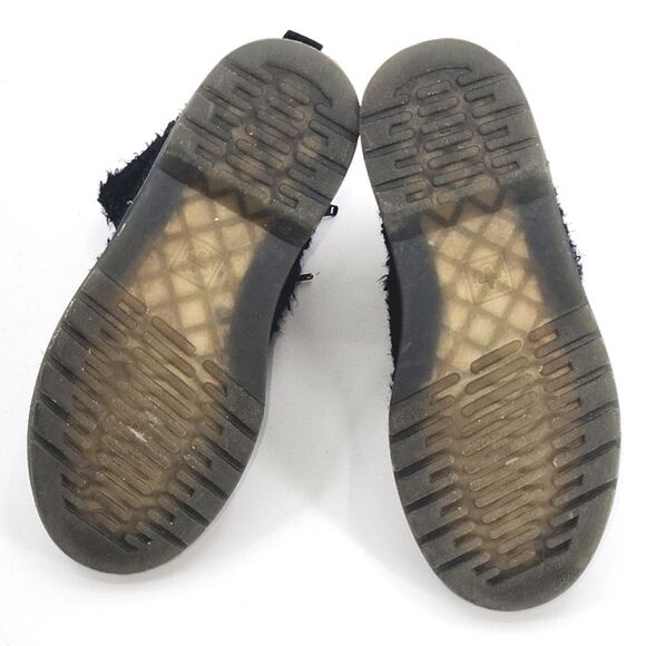 Dr Martens Junior 1460 Pascal Tinsel Faux Fur Lace Up Boots Girls Size 2 Black - Picture 9 of 9